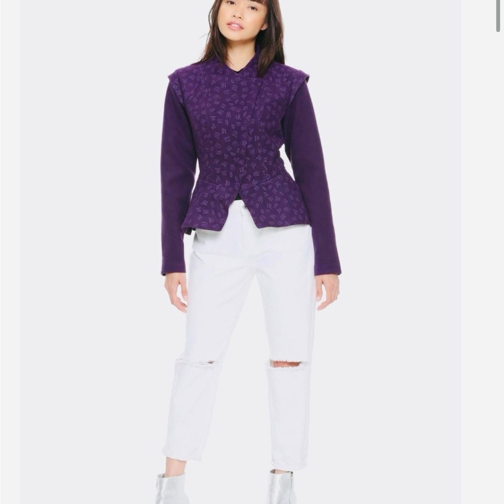 Her Universe Star Wars Padme Amidala Blazer Purple Patterned Women's Blazer - Picture 8 of 10